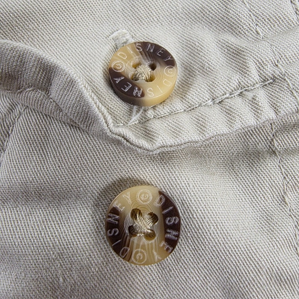 Walt Disney World Men's Size XXL Mickey Mouse Khaki Button Down Last Disney Tag - Picture 4 of 11